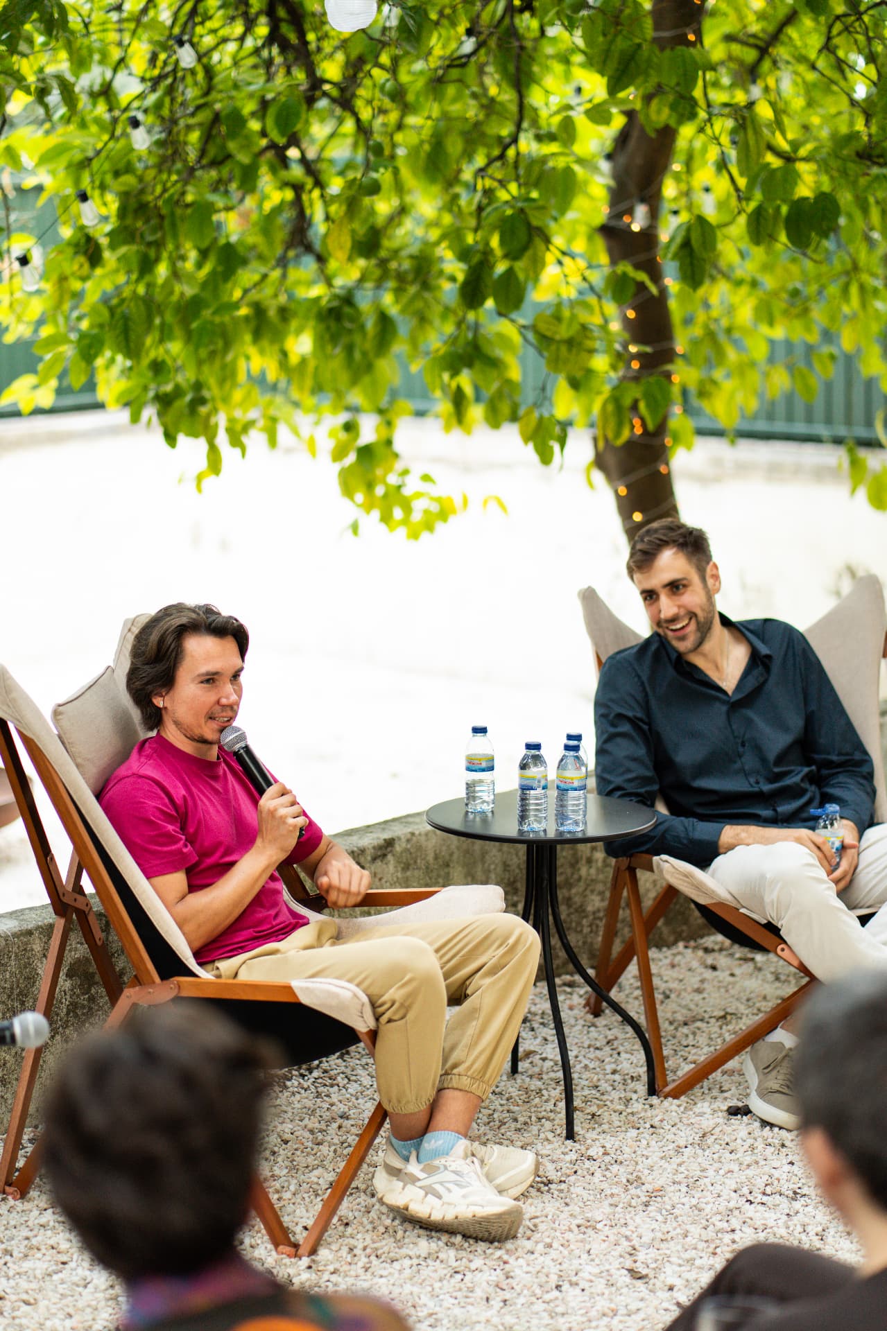 Fireside conversation at a Founders Fire event